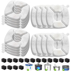 Filtro VANVE para fuente de gatos 95oz, mejora la claridad del agua.