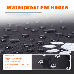 VARMTOR Outdoor Cat House folded compact storage shows portable setup and simple maintenance