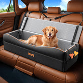 VavoPaw car seat large dog booster installed for secure travel