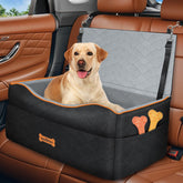 VavoPaw dog car seat front view highlighting spacious space and comfy cushioning