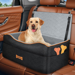 VavoPaw dog car seat front view highlighting spacious space and comfy cushioning