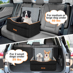VavoPaw dog car seat with multiple fixings for secure travel