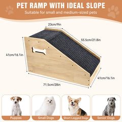 VavoPaw dog ramps non-slip felt surface for secure grip.