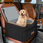 VavoPaw small dog car seat front view for secure travel and clear window access.