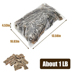 VCEPJH natural cork bark in terrarium image highlights fragrance-inspired ambiance and calm reptile.