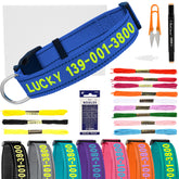 VCZONE personalized embroidered collar name detail boosts pet identity and style on walks.