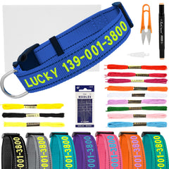 VCZONE personalized embroidered collar name detail boosts pet identity and style on walks.