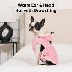 Vecomfy fleece lining dog hoodie warmth and comfort for chilly walks.