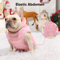 Vecomfy small dog jacket winter fleece highlights warm outer layer for cold outings.