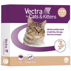 Vectra Small Cat application tip shows easy, precise dosing on the skin.
