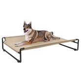 Veehoo Original Outdoor Elevated Dog Bed frame provides sturdy support for large dogs.
