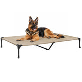 Veehoo outdoor elevated dog bed 49x33 for large dogs resting off the ground