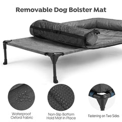 Veehoo non-slip feet keep the bed in place during indoor and outdoor use