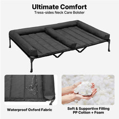 Veehoo durable steel frame with non-slip feet for stability