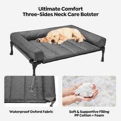 Veehoo waterproof surface bed keeps messy paws from soaking into the cushion.