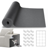 Vefhby cat scratch furniture protector in dark grey covering a large surface for clutter-free protection.