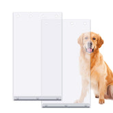 Vehipa XL replacement dog door flap - outer view shows clear, weather-ready design for easy pet access