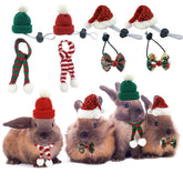 Vehomy Santa hat red for small pets, ideal for festive photo shoots and holiday fun.