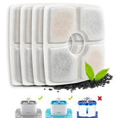 Veken 4-pack replacement filters for the 84oz fountain deliver fresher water for pets.