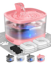 Veken cat water fountain with detachable tank for quick refills and easy cleaning.