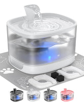 Veken cat water fountain with detachable tank for easy cleaning and refilling.