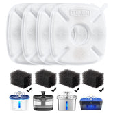 Veken cat water fountain filter pack fits 50oz–108oz fountains to improve water taste.