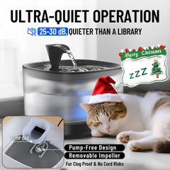 Veken Cat Water Fountain water-flow control demonstrates customizable streams for pets.