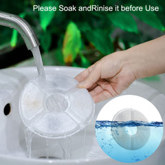 Vekonn filter installation on stainless steel top fountain demonstrates easy replacement