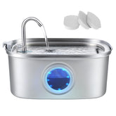 Vekonn cat water fountain showing 108oz capacity for fewer refills in busy homes.