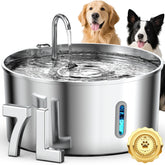 Vekonn dog water fountain stainless steel body ensures durable hydration.
