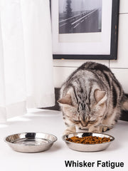 VENTION stainless steel cat bowl is durable and rust-resistant for long-lasting use.