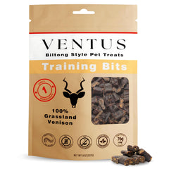 VENTUS Jerky Training Bits venison-cubes for high-protein training rewards