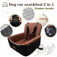 VERGODPRO adjustable safety belts and headrest belt illustrate secure travel.