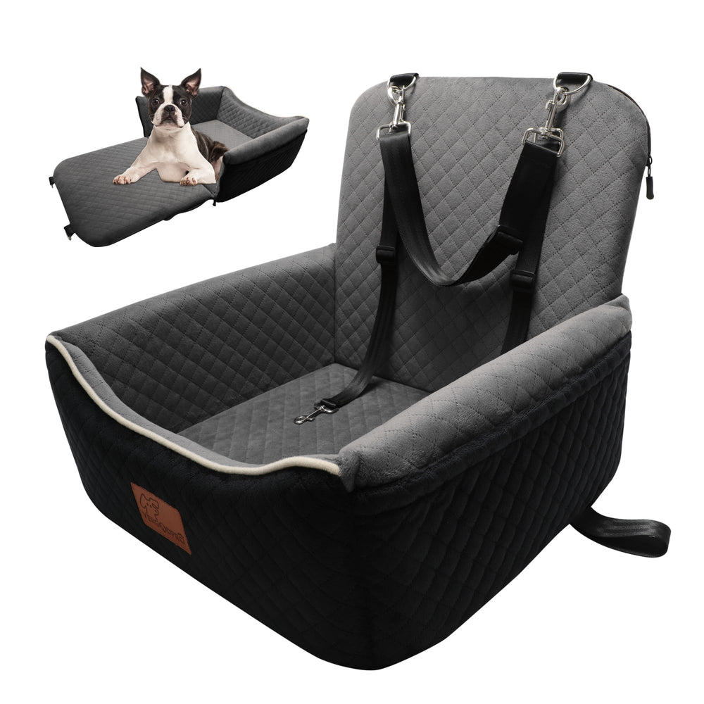 VERGODPRO dog car seat bed front seat installation for secure travel
