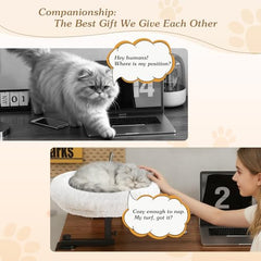 VERIFOST adjustable cat desk bed height adjustment for perfect workspace alignment