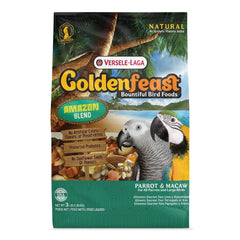 Versele-Laga VL Goldenfeast Amazon Blend bag supports balanced nutrition for parrots.