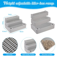 Vesici cat ramp anti-slip surface helps prevent slips on slick floors