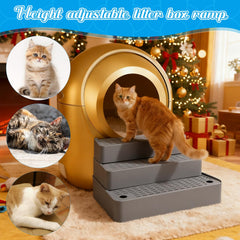 Vesici cat ramp with filter function minimizes remaining litter on paws