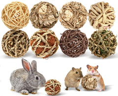 VESPRO Bunny Chew Grass Balls rolling textures encourage play and natural tooth wear.