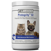 Vet Classics Protegrity dog probiotics soft chews for balanced digestion and stool quality.