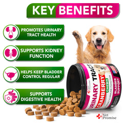 Vet Promise cranberry dog chews closeup for bladder health and daily wellness