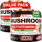 Vet Promise Mushroom for Dogs image featuring Turkey Tail, immune-support chews for daily wellness