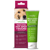 Vetality hot spot ointment tube and packaging ready for quick relief.