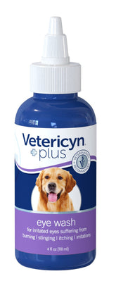 Vetericyn Plus All Animal Eye Wash bottle for safe eye cleaning and soothing relief