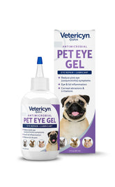 Vetericyn Plus Eye Gel tube closeup for gentle eye care and relief