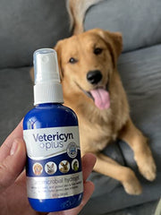 Vetericyn Plus wound spray forming a protective barrier during healing.