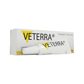 Veterra crema salud ocular para mascotas, tubo compacto de 3.5 g.