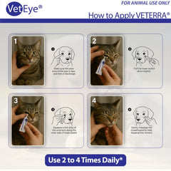 VetEye eye ointment for cats helps soothe eye irritation and maintain appearance.