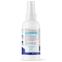 Dermabliss spray applied to a dog's paw for fast-acting relief on contact.