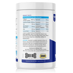 Vetnique Dermabliss bottle back highlighting ingredients and usage for immune support
